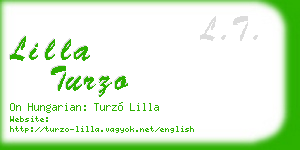 lilla turzo business card
